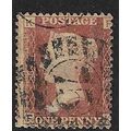 GB 1858 QUEEN VICTORIA 1d RED PLATE 84 OF USED ...