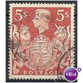 1939 - SG477 5/- Red Good+/Fine Used .