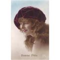 CARTE POSTALE - MODE - FEMME A CHAPEAU - REF 57