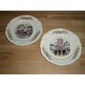 Two French Sarreguemines Decorative Plates