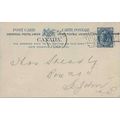 Canada #P21 Postal Card, 1900 with Montreal Fla...