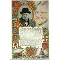 Patriotic WINSTON CHURCHILL Postcard (Mayfair B...