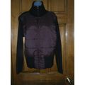 CATO Woman Brown Sweater & Quilted Jacket - Siz...