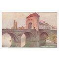 Monnow Bridge Monmouth EWH Art Postcard Monmout...