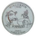 Wisconsin State Quarter Fridge Magnet