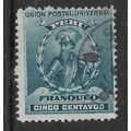 PERU 1896 PIZARRO 5c BLUE SG 341 FINE USED#