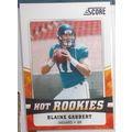 2011 Panini Score BLAINE GABBERT (Jaguars) Hot ...