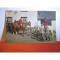 FOX-HUNTING MEET unused postcard by J. Salmon =