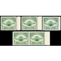 C4, Mint NH 8¢ Group of Five Airmail Stamps SCV...