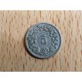 Switzerland 1903 5 Rappen Coin