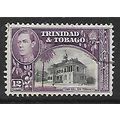 TRINIDAD TOBAGO 1944 12c TOWN HALL SAN FERNANDO...