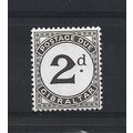 Gibraltar.D2 2d Sepia.Mounted Mint.Nov23