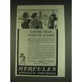1934 Hercules Shotgun Powders Ad - Faster than snipe in a gale