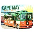 Cape May New Jersey with Trolley Photo Fridge M...
