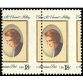 1926 Misperforated ERROR pair - 18¢ Edna St. Vi...
