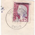 Touggourt postmark France 1962 on Republique 25...