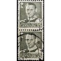 STAMP Denmark SG364 Pair 1951 35ore King Freder...