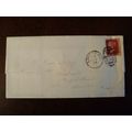 1873 GB QV 1d Red stamp plate no 162 CQ cover L...