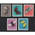 Switzerland Butterflies Moths 5v Pro Juventute ...