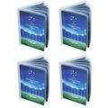 4 Packs 6 Page Wallet Insert Plastic Credit Car...