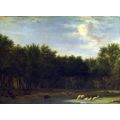 VELDE, Adriaen van de - The Edge of a Wood Post...