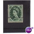 1958 GB Q.E.11 9D GREEN F/U SG582