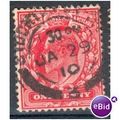 GB stamps 1902-10 KEV11 - 1d SG219 Stockton On ...