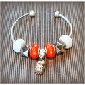 Cute Baby Charm European Beads Silver Plated Br...