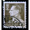 DENMARK 1961 SG 438 40 ORE GREY FINE USED #