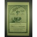 1902 Libby's Food Products Ad - Libby's good th...