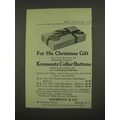 1912 Krementz Collar Buttons Ad - His Christmas...