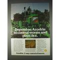 1982 Shell Azodrin Ad - Control Worms and Plant Lice