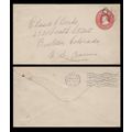 New Zealand Postal Sta. Longburn to USA 1910