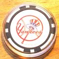 New York Yankees Poker Chip Golf Ball Marker - ...