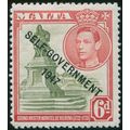 Malta 1948 6d olive-green & scarlet SG 242 unused