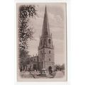 Cenotaph and Church Masham Postcard Yorkshire