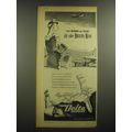 1945 Delta Air Lines Ad - For work or play fly the Delta Way