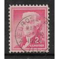 USA 1954 2c ROSE CARMINE JEFFERSON SG 1031 FINE...