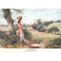 Miles Birket-Foster The Milkmaid Postcard unuse...