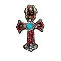 Cross Jewelled Sew On Decoration Trimming Gothi...