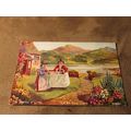 Valentines Art Postcard - Traditional Welsh Dre...