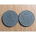 Belgium 1943 1 Franc Belgique (French Text) Coin
