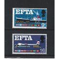 GB.European Free Trade Association set of 2.Mou...