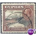 Cyprus 1934 SG136 1 Piastre Black & Brown Fine ...