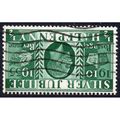 sg453wi 1/2d green wmk inverted fine used (G7)