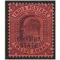 Chamba (ICS) 1905 SG39 12a Purple/Red Mounted M...