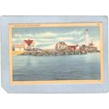MA Boston Harbor Lighthouse Postcard Boston Lig...