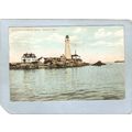 MA Boston Harbor Lighthouse Postcard Boston Lig...