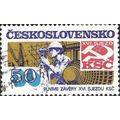 CZECHOSLOVAKIA, Surveyor, blue & gold 1983, 50h
