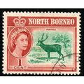 Malaysia North Borneo 1961 Queen Elizabeth II A...